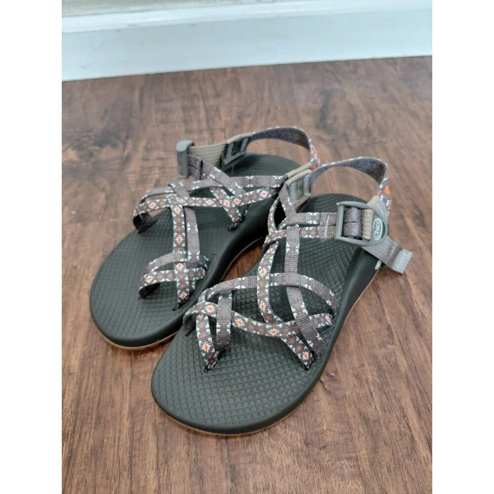 Chaco Womens ZX2 Classic Sandal Size 5 Gray Toe Loop Adjustable